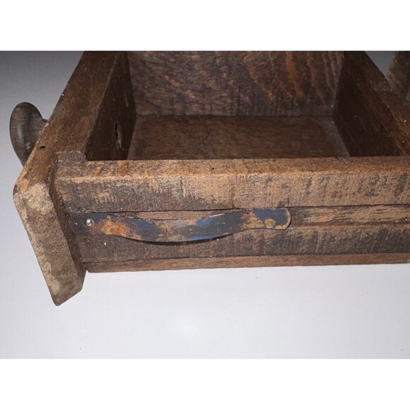 Vintage French Peugeot Freres Coffee Grinder Burr Mill Wooden French Country - Picture 14 of 16